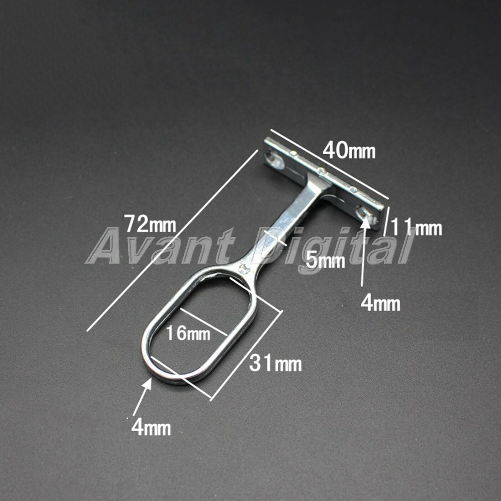 16mm Tube Dia Wardrobe Rod Rail End Alloy Bathroom Towel Brackets Support Set