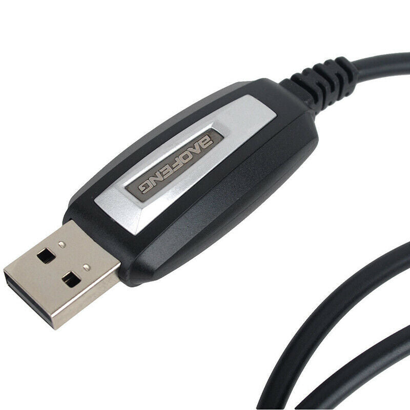 2Pin USB Programing Cable Program + Software CD for Baofeng UV-5R BF-888S Radio