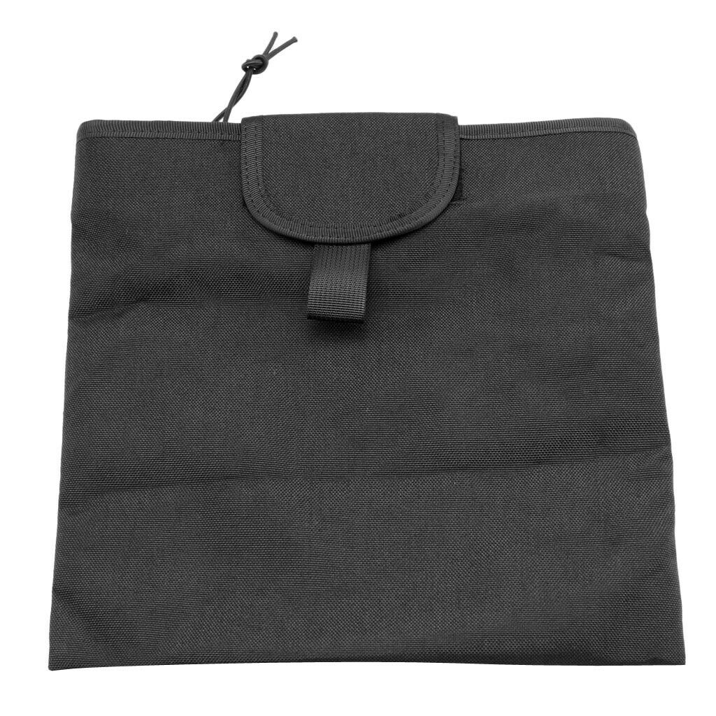 Camping Hunting Molle Magazine Dump Drop Pouch Compact Bag black