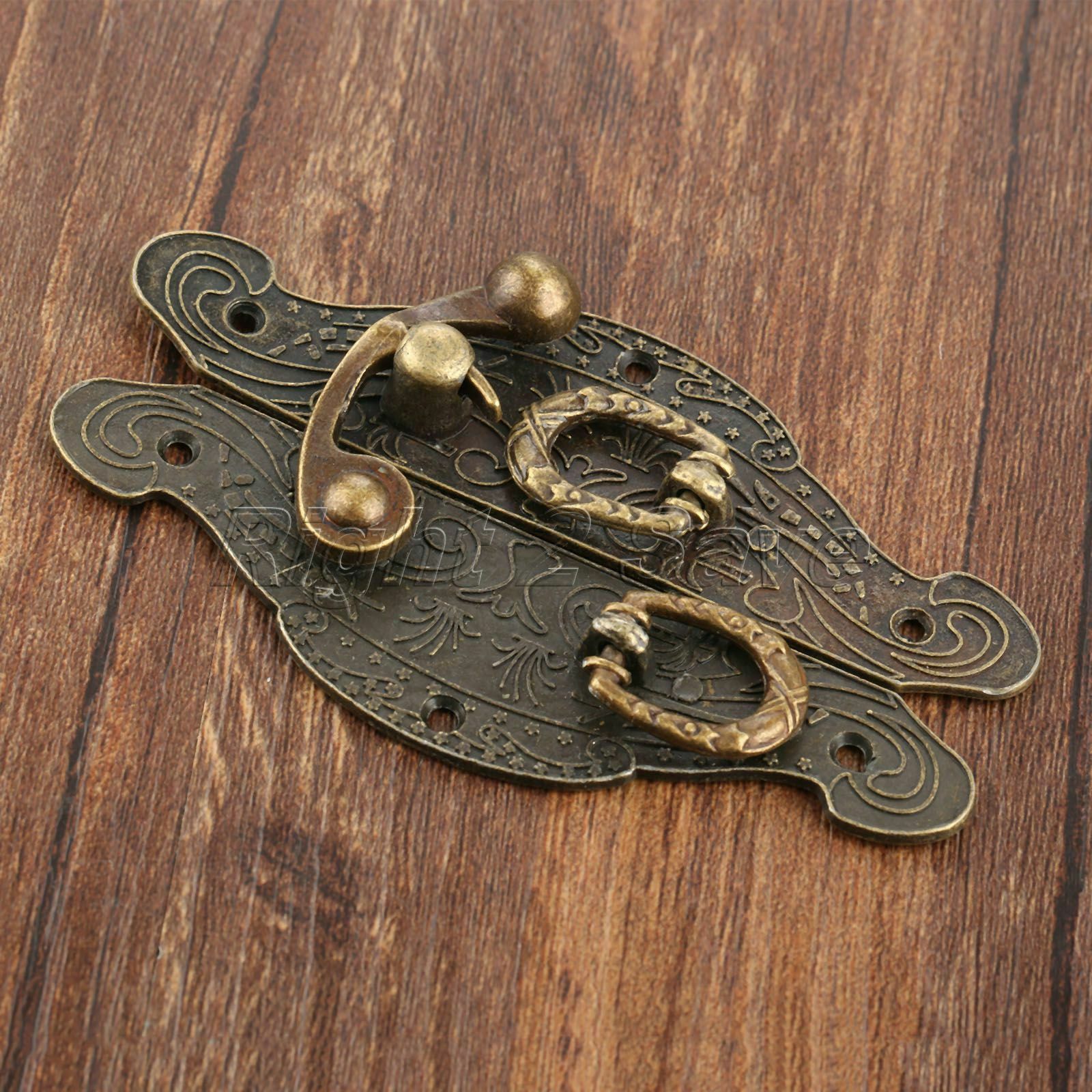 90*50mm Gift Case Jewelry Box Latch Hasp Buckle Toggle Catch Clasp Hook Decor