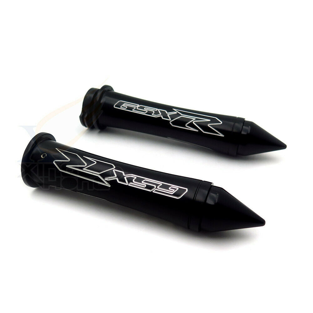 For Suzuki GSXR600 GSXR750 GSXR1000 GSXR1300 Black 7/8" Handlebar Grips