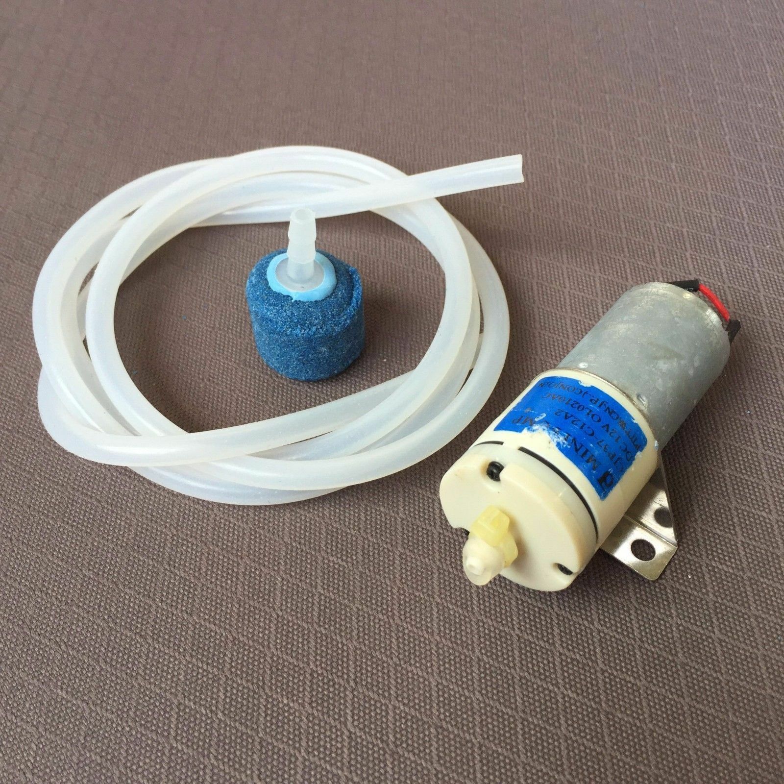 1Set DC12V 370 Air Pump For Aquarium Fish Tank+ 1M Silicone Hose + Bubble Stone