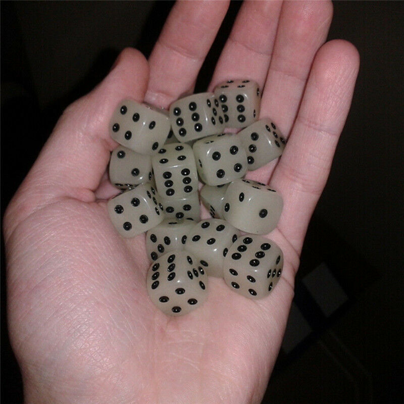 5pcs14mm rounded noctilucent dark dice for ktv bar light emitting dice&KNJ Kt