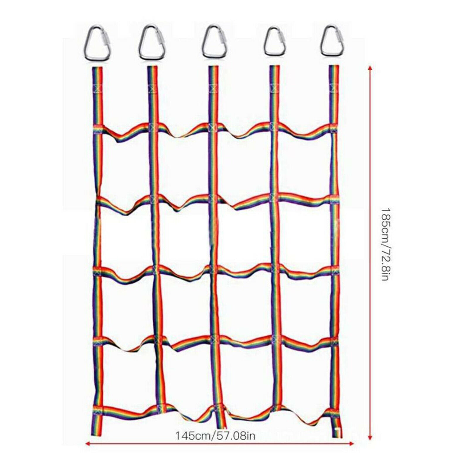 Nylon Kid's Climbing Net Rope Ladder Jungle Gyms Equipment 250KG Capacity