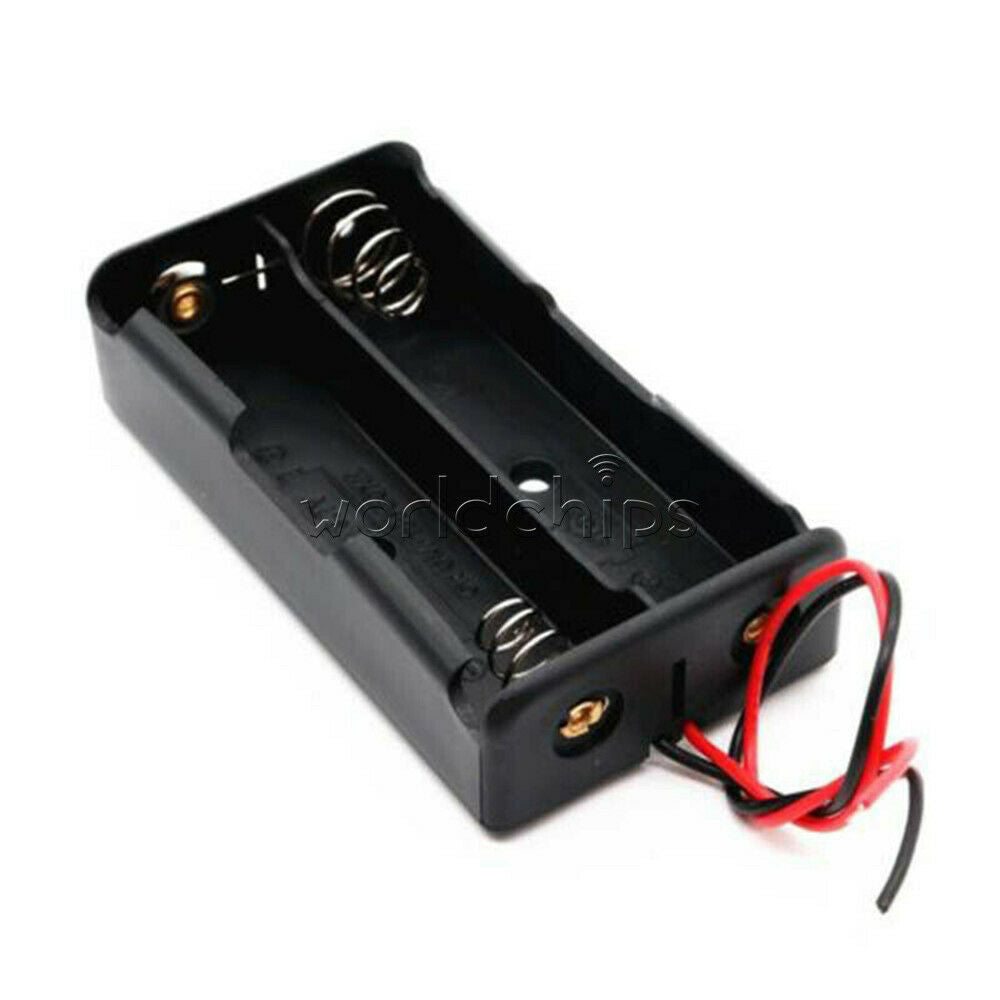 Black Battery Holder storage Box Case DIY For Battery Packs 2x 3.7V 18650 Cases