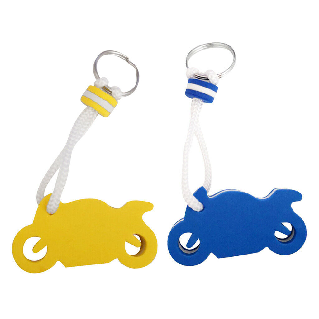 2 Colors Ocean Buoyant Key Ring Floating Diving Motorcycle Keyring Keychains