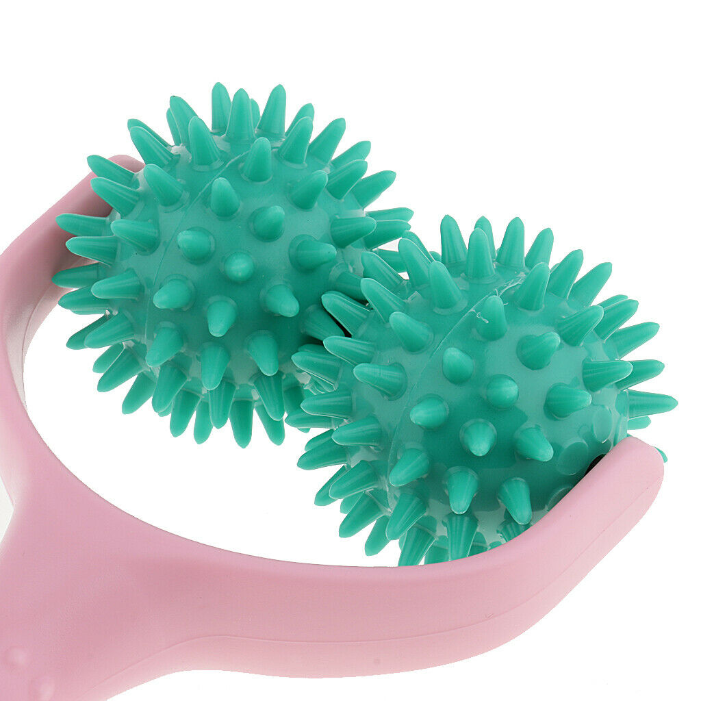 Acupuncture Shoulder Muscle Massager Roll Massage Ball  Pink + Green