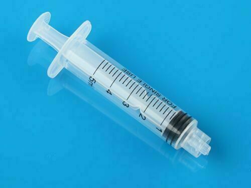 2x 5ml Syringe Crimp Sealed-Blunt Chemical Tips 1'' For Liquid Glue Oil Ink