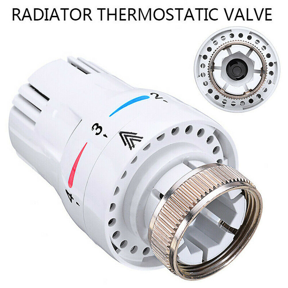 2x Thermostatic Head Heater Floor Heating Electric Valves Radio Thermal Actuator