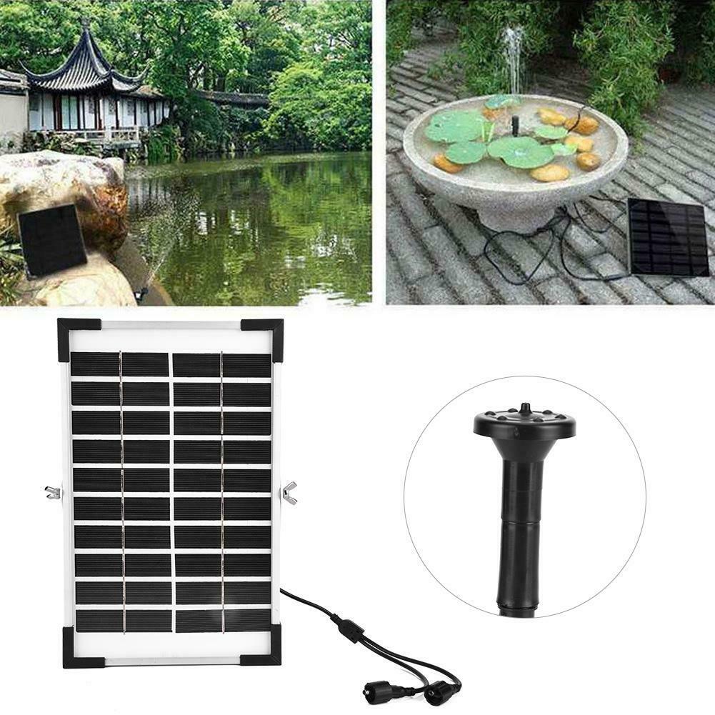 Garden Solar Fountain Pump Water Pond Outdoor Powered Submersible Filter 5W