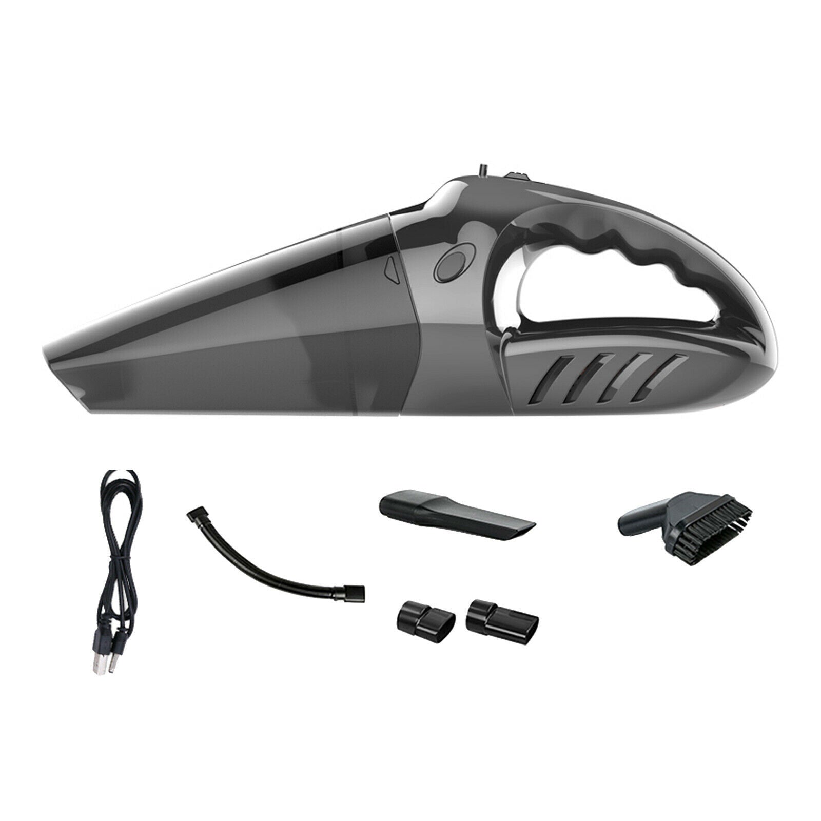 Vacuum Cleaner Car Duster Rechargeable Wet & Dry for Home Office Black