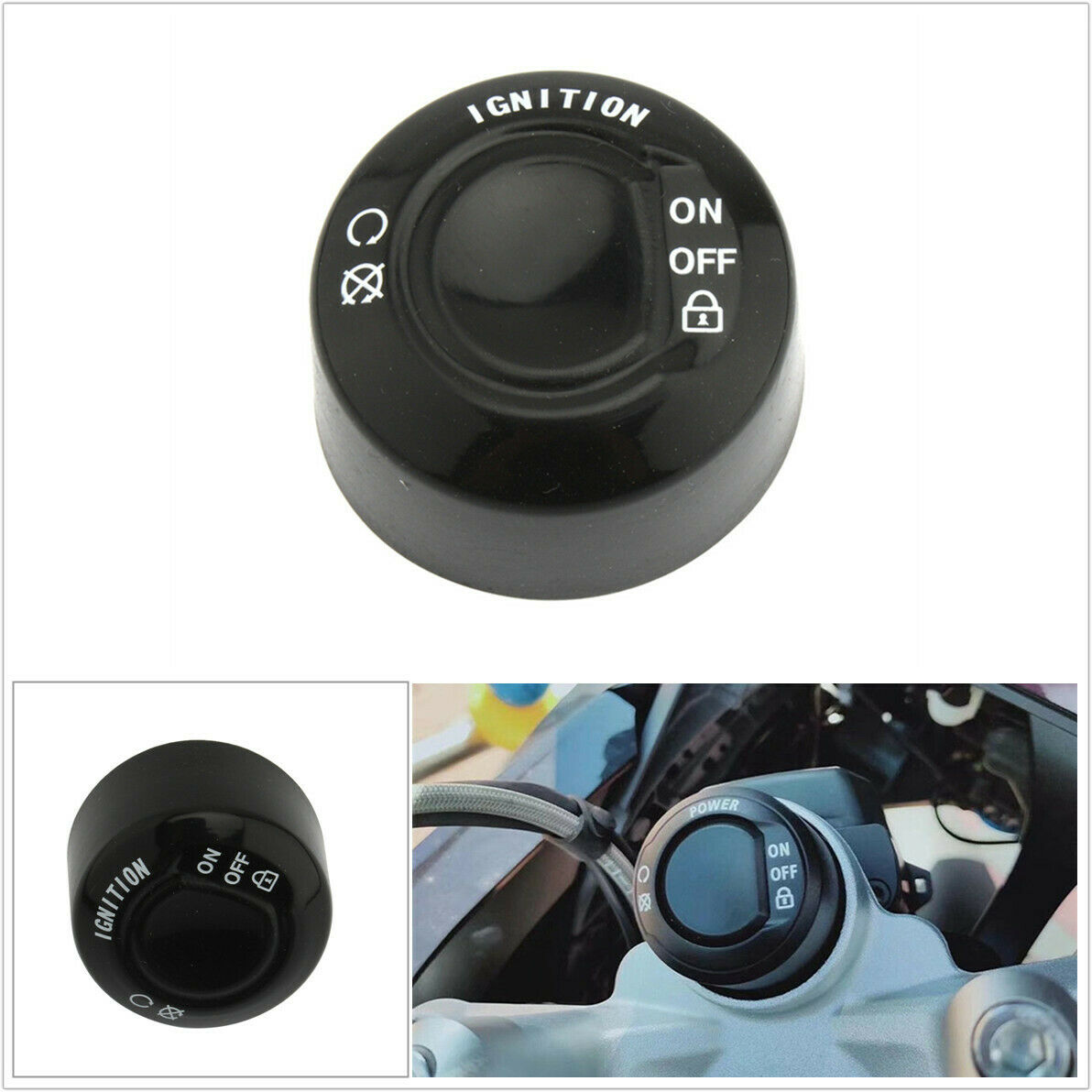 Motorcycle One-Key Start Switch Protective Cover For BMW R1250GS R1200GS F850GS