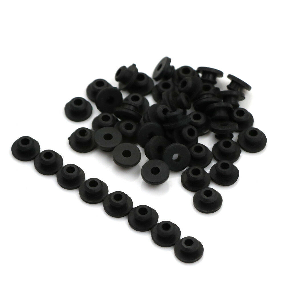 50x Black Silicone Tattoo Needle Rubber Grommets Tattoo Machine Needle Ma.l8