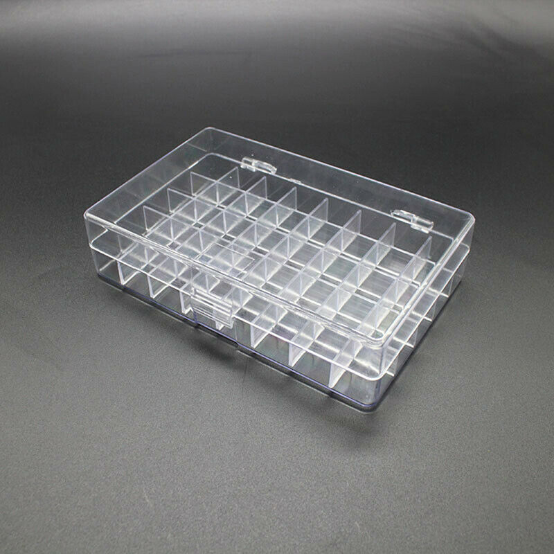 1pcs 40 Grids Transparent Acrylic Finger Sponge Daubers Storage BoxBDAU