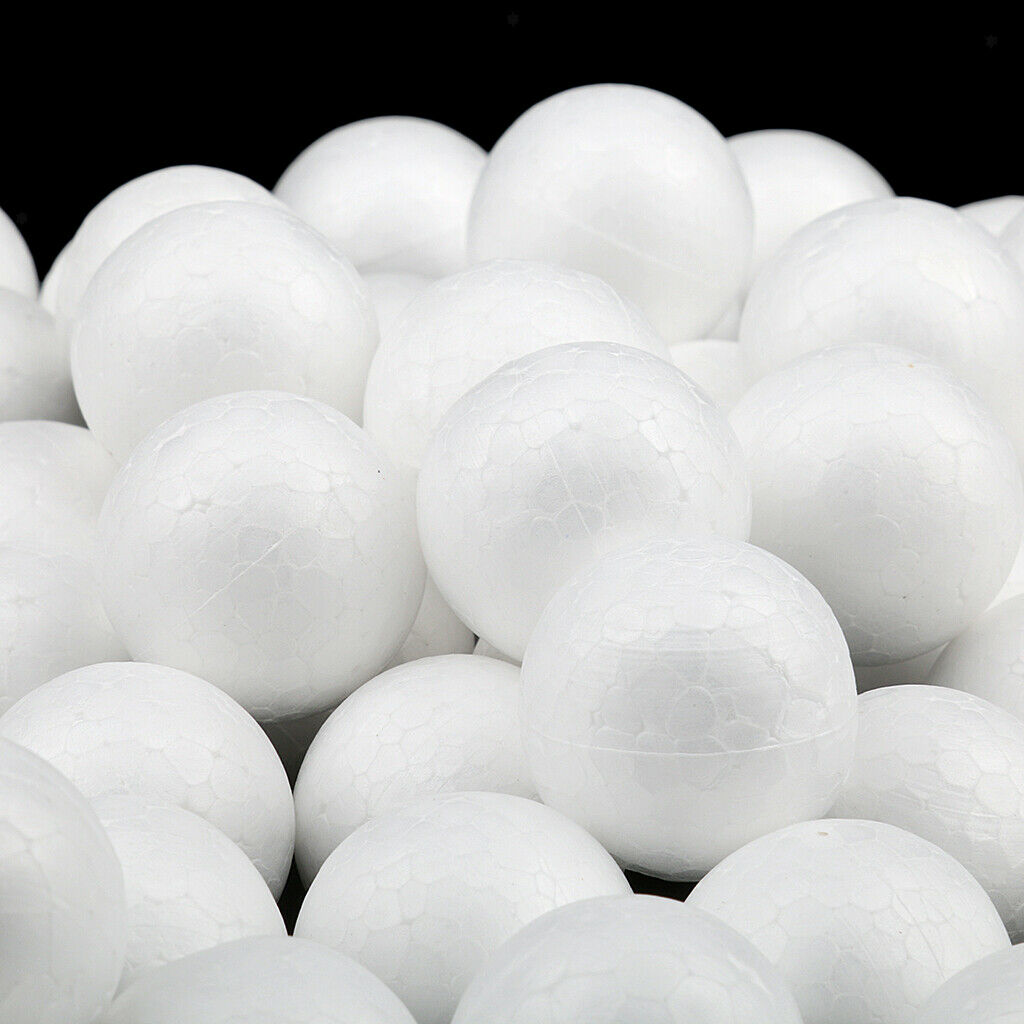 500pcs Foam Styrofoam Polystyrene Ball for Painting Drawing 10/15/20/25/27mm