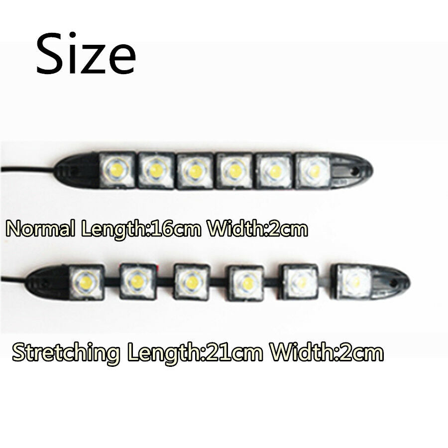 Car Flexible Switchback LED Knight Rider Strip Light DRL Sequential Turn Signal