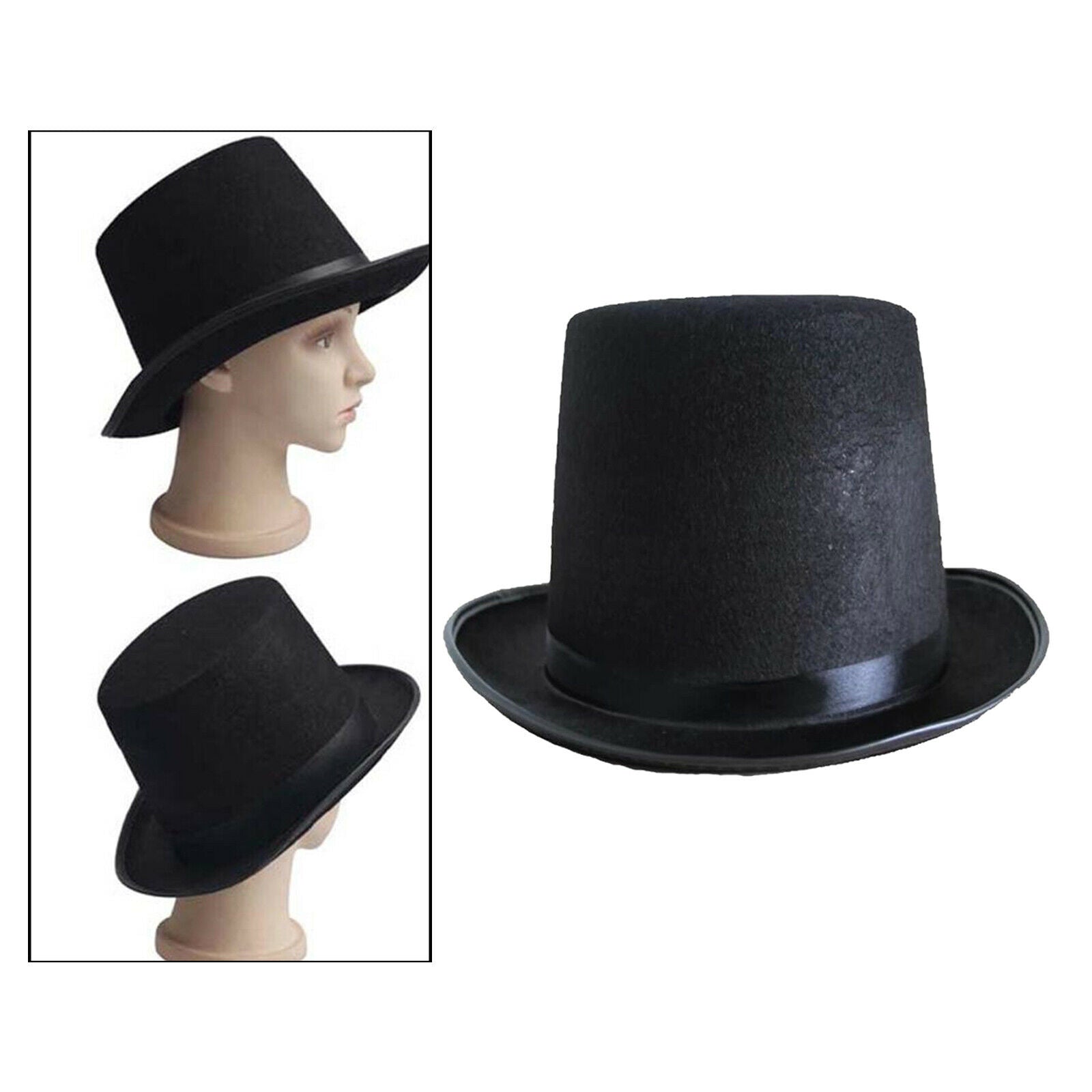 Magician Stovepipe Top Hat Dress Up Party Accessory Hat One Size Fit Most New