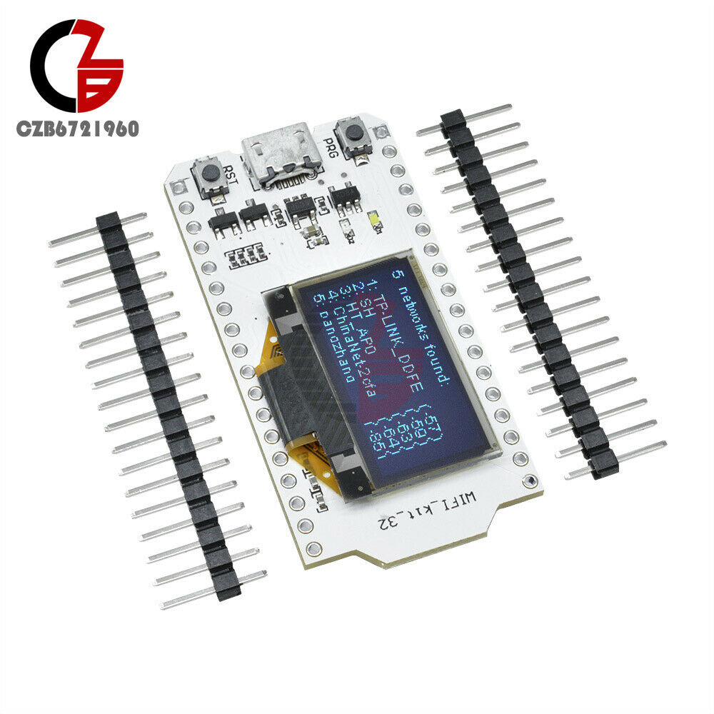 ESP32 0.96'' inch OLED Bluetooth WIFI CP2102 Module Kit 32M 3.3-7V for Arduino
