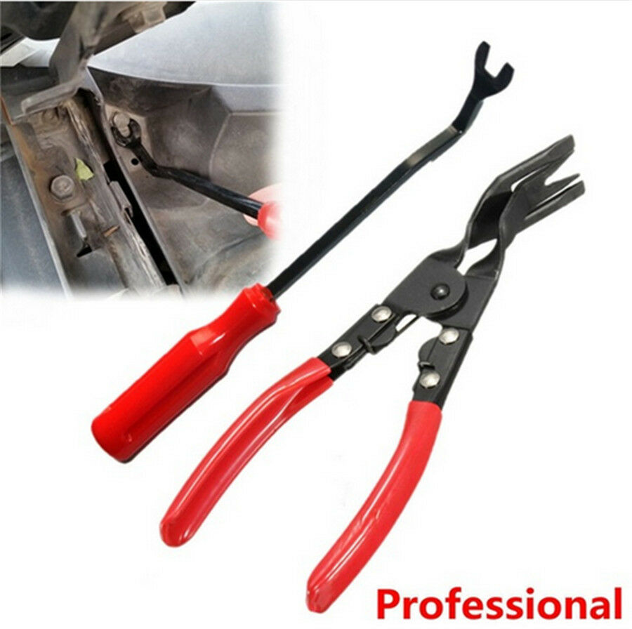6x Mixed Tool Set Car Fastener Clips Removal Pliers Door Panel Pry Repair Tools