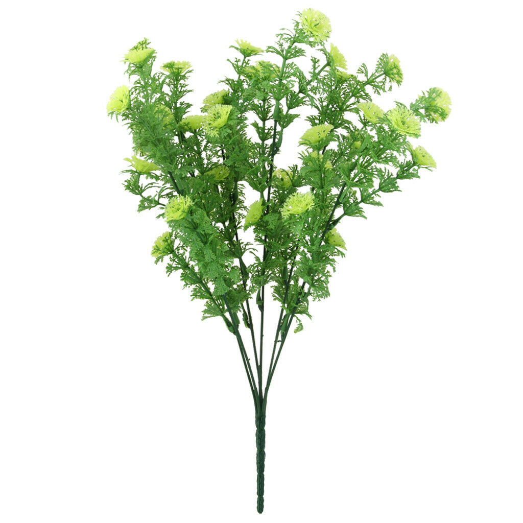 1x Artificial Plastic Green Leaves Grass Plant Home Decoration 37 Cm Height
