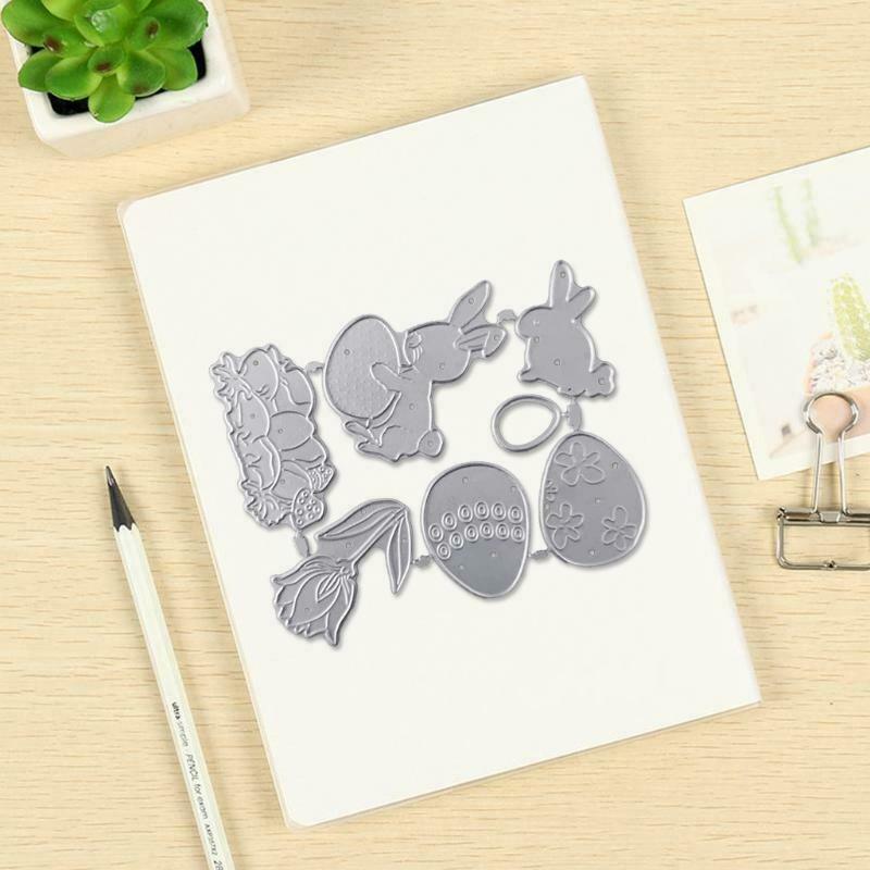 Bunny Eggs Metal Cutting Dies Stencil DIY Scrapbooking Album Paper Card Template
