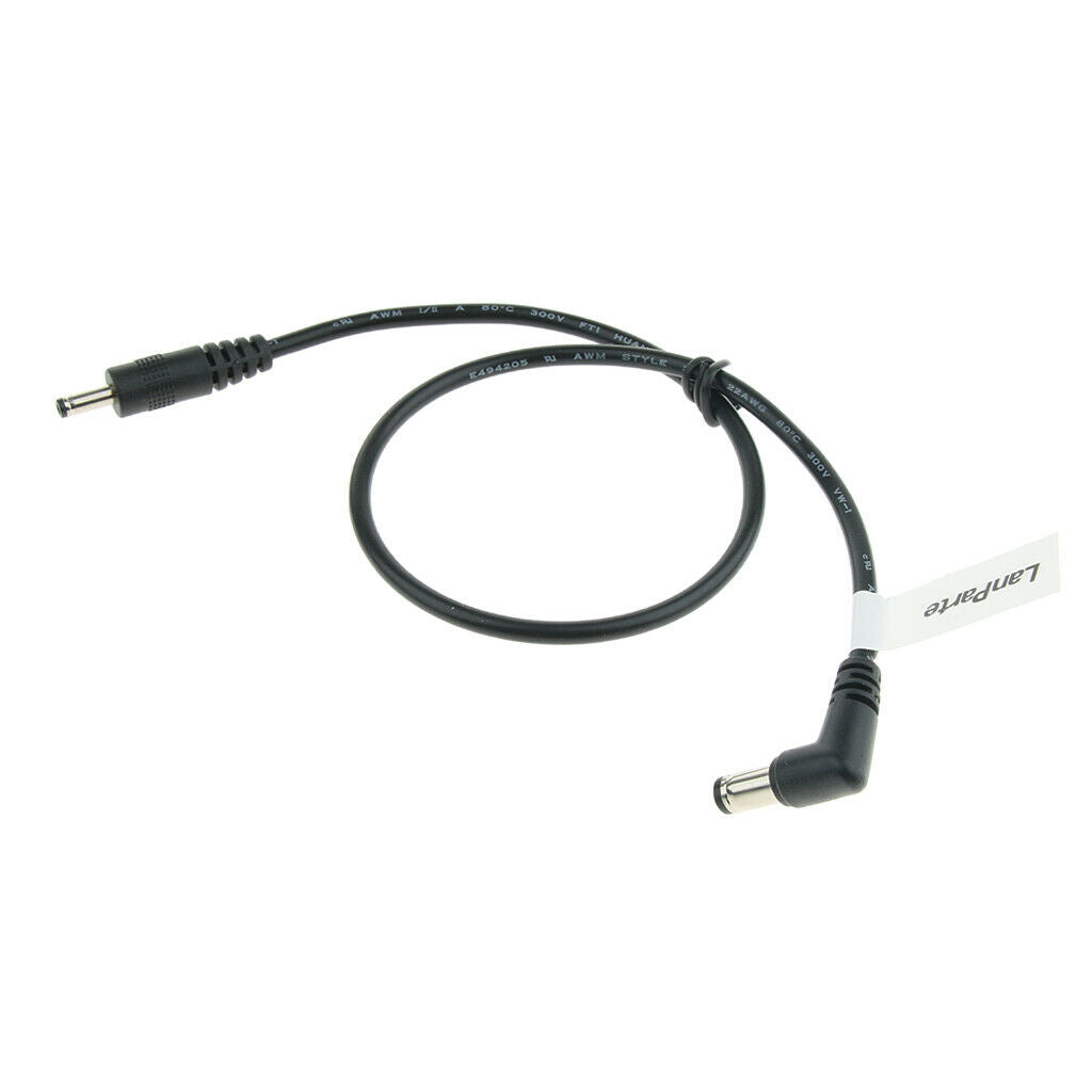 Black 5.5mm x 2.1mm to 3.5mm x 1.35mm DC Power Adapter Cable Cord