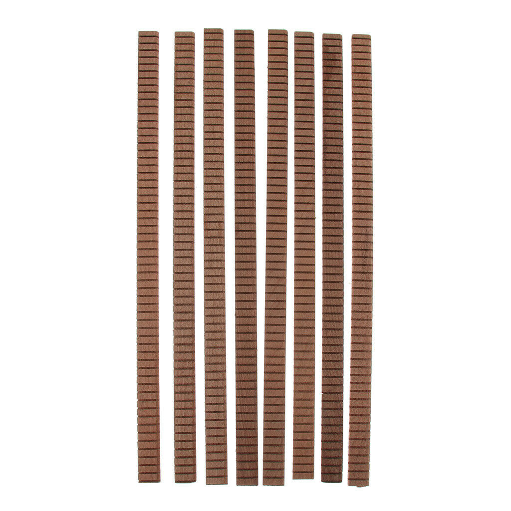 8pcs Guitar Binding Inlay Strip Wood Guitar Fret Edge Strip Guitar Parts