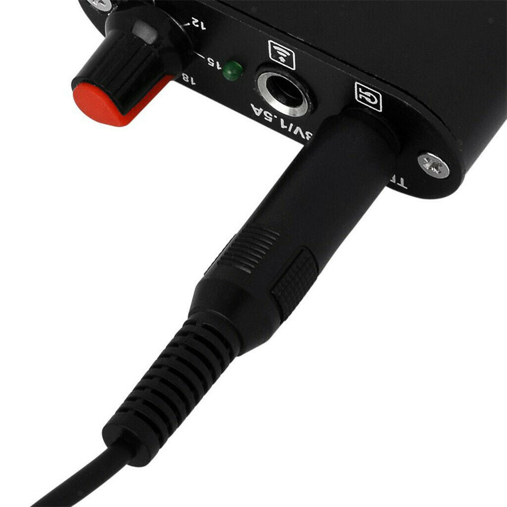 1x Black Wire  Clip Cord Hook Line Machine Stainless For Tattooing