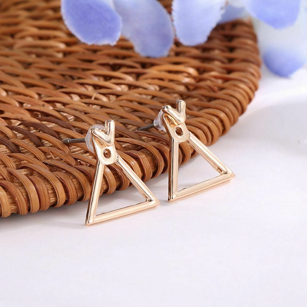 Women Boho Jewelry Square Ear Studs Geometric Earrings Triangle Dangle Drop