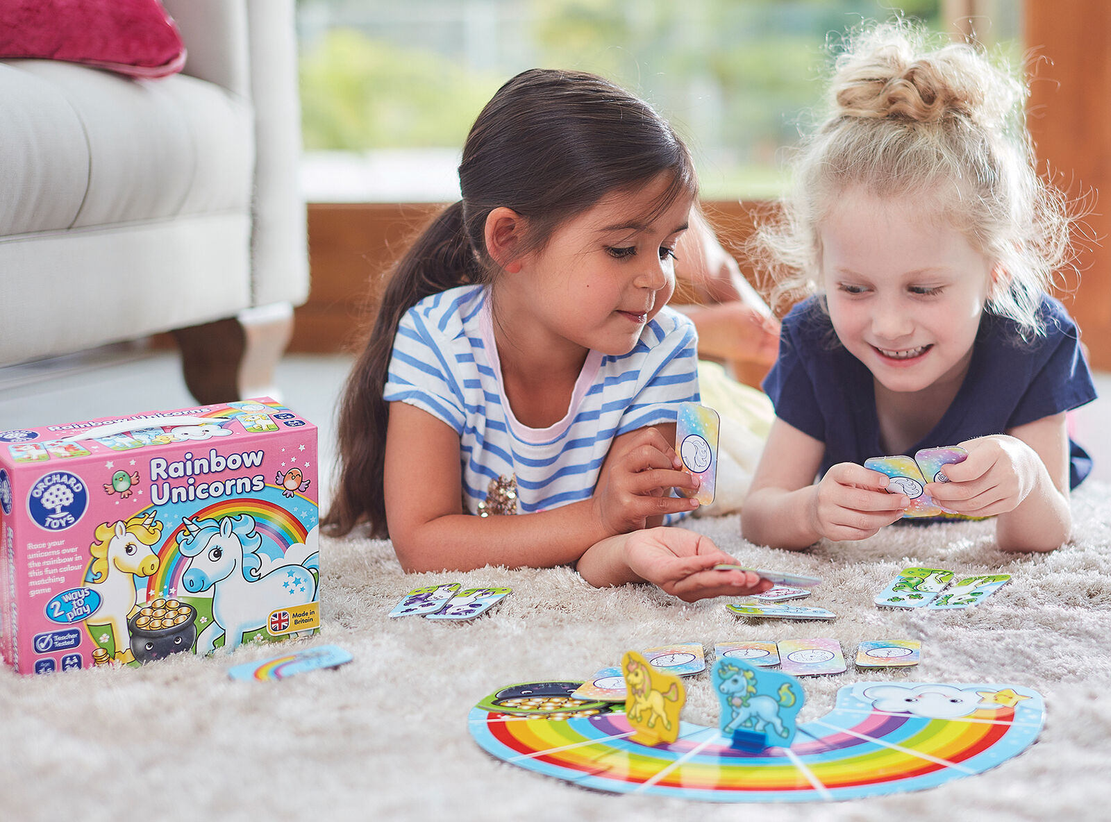 Orchard Toys 095 Rainbow Unicorns Colour & Matching Game Family Children Age 3+