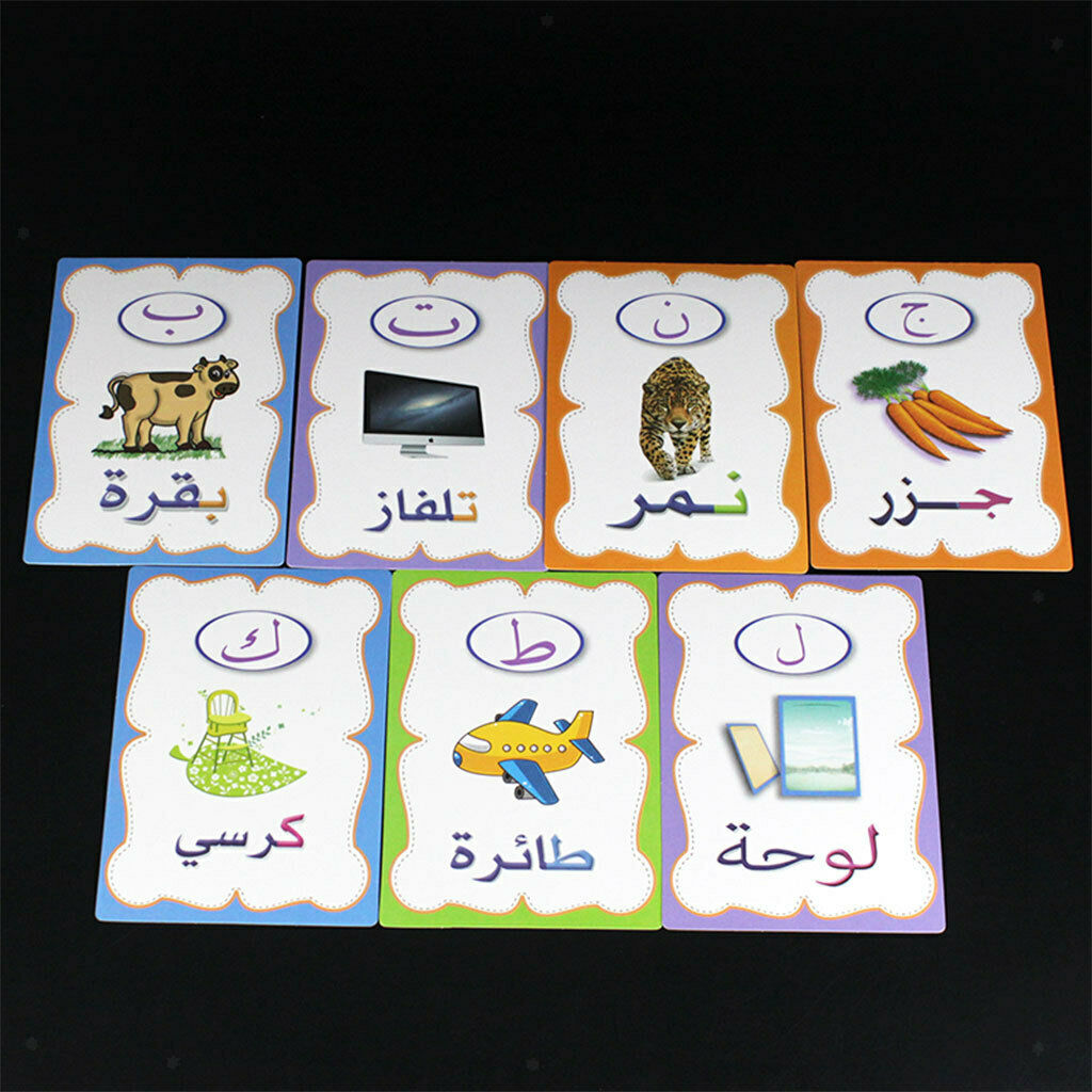 28Pcs Alphabet Flashcards for Early Reading Comprehension Practice Kids