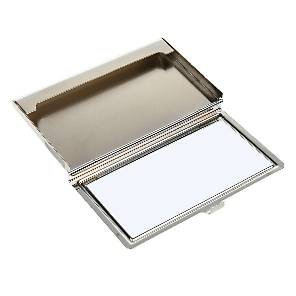 Stainless Steel Metal Wallet Business ID Credit Card Holder Clip Case Box
