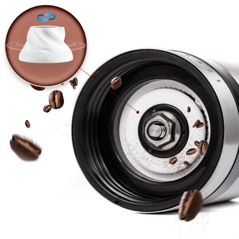 Zigo Coffee Mill Stainless Steel Hand Crank Grinding Conical Coffee Grinder T8R7