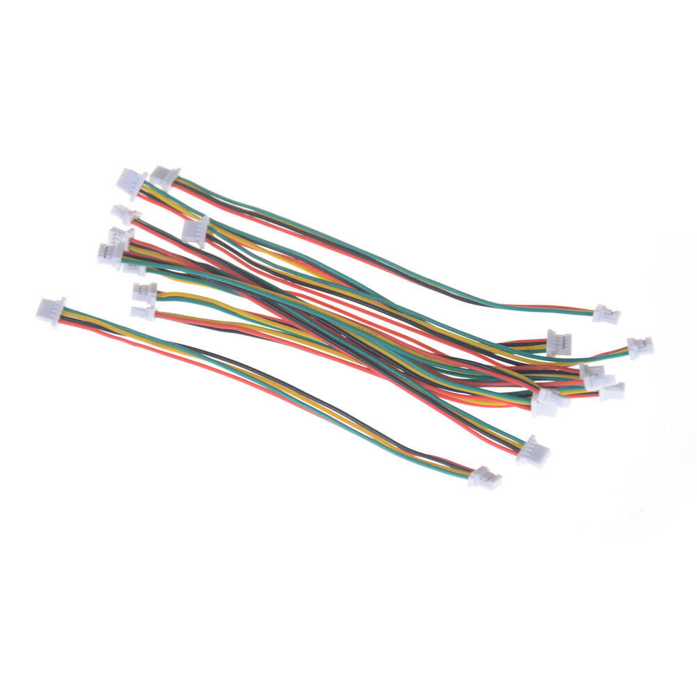 10 x Mini Micro SH 1.0mm 4-Pin JST Double Connector Plugs Wires Cables 10.l8