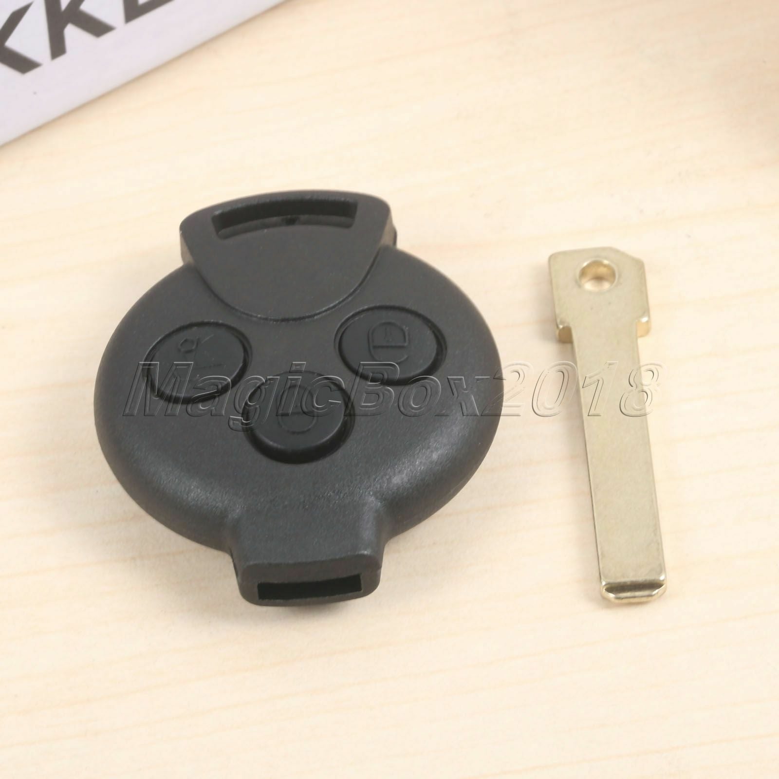 2X Remote Key Fob 3BTN ID46 Chip For Car 07â€“13 Mercedes-Benz Smart Fortwo 451