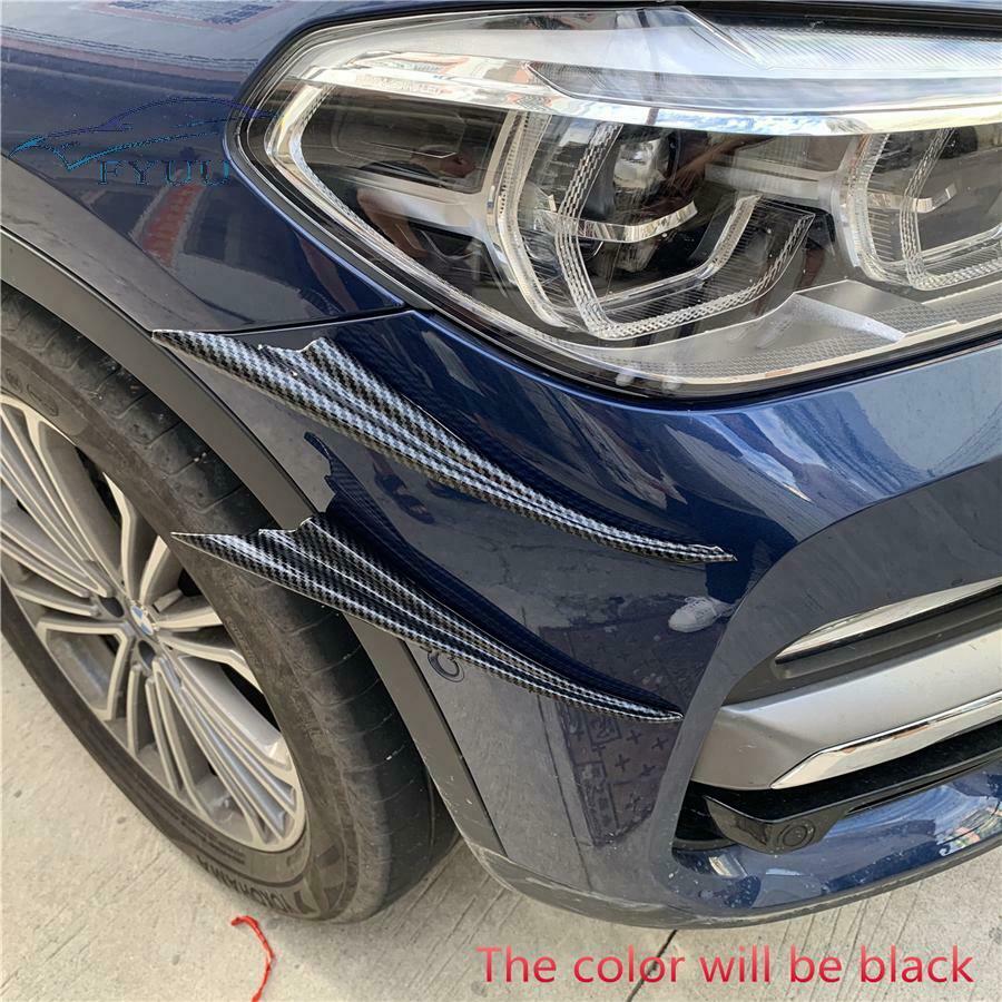 4Pcs Sport Style Car Front Bumper Fins Spoiler Wing Lip Body Splitter Canards