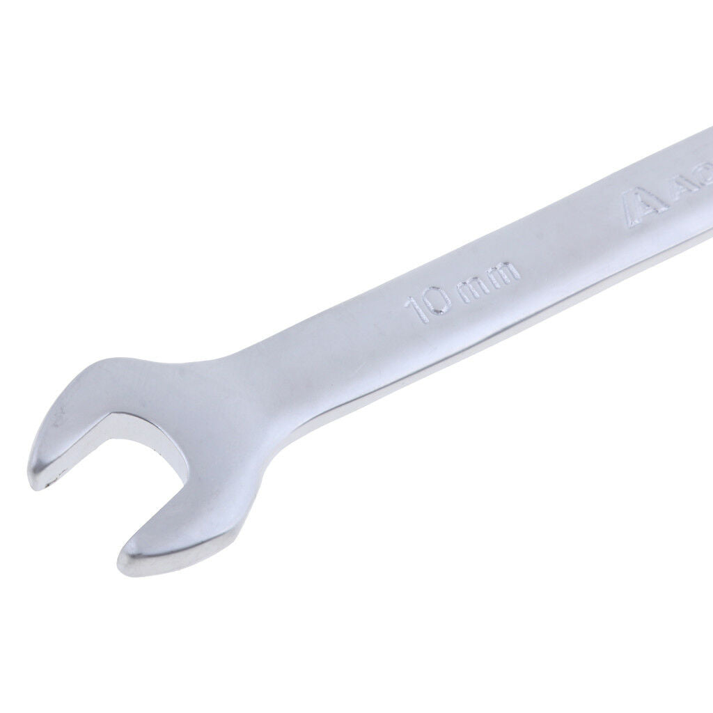 Stubby Metric Combination Spanner Ratchet Wrench 10mm Ring Spanner Open End