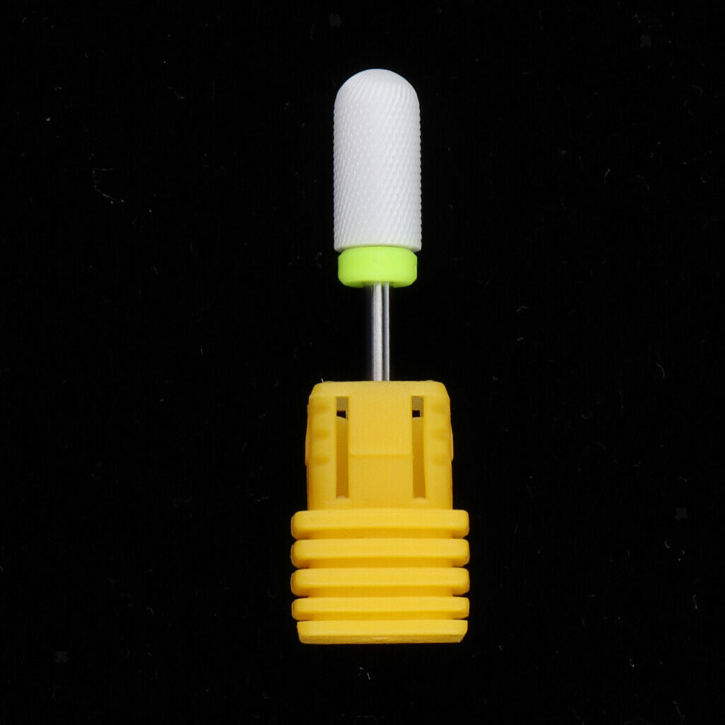 Nails Polishing Cuticle Removal Nail Art Drill Bit Yellow-Ultra Fine Ridges