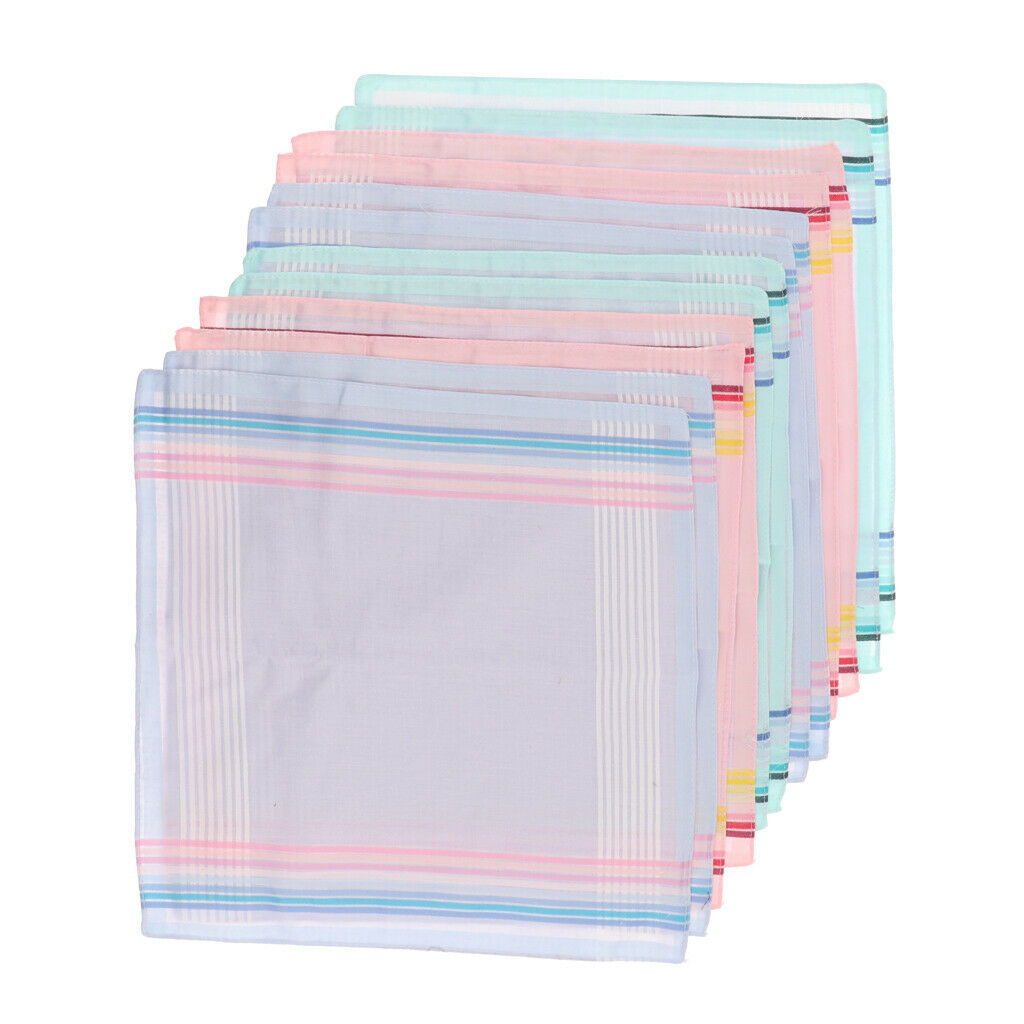 Set of 12 soft handkerchiefs Handkerchiefs Cotton handkerchiefs