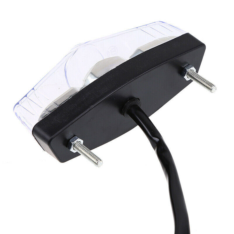 LED Tail Light Black ABS Rear Light Universal For Motorcycle Dirt Replacement