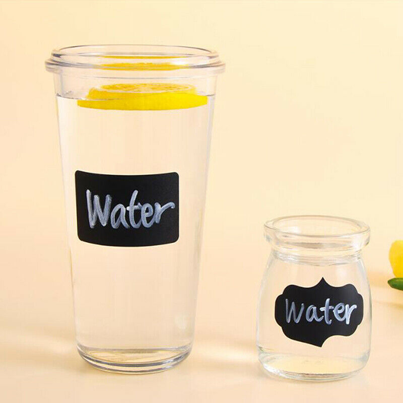 300Pcs/Roll Waterproof Chalkboard Stickers Kitchen Bottle Label Blackboar.l8