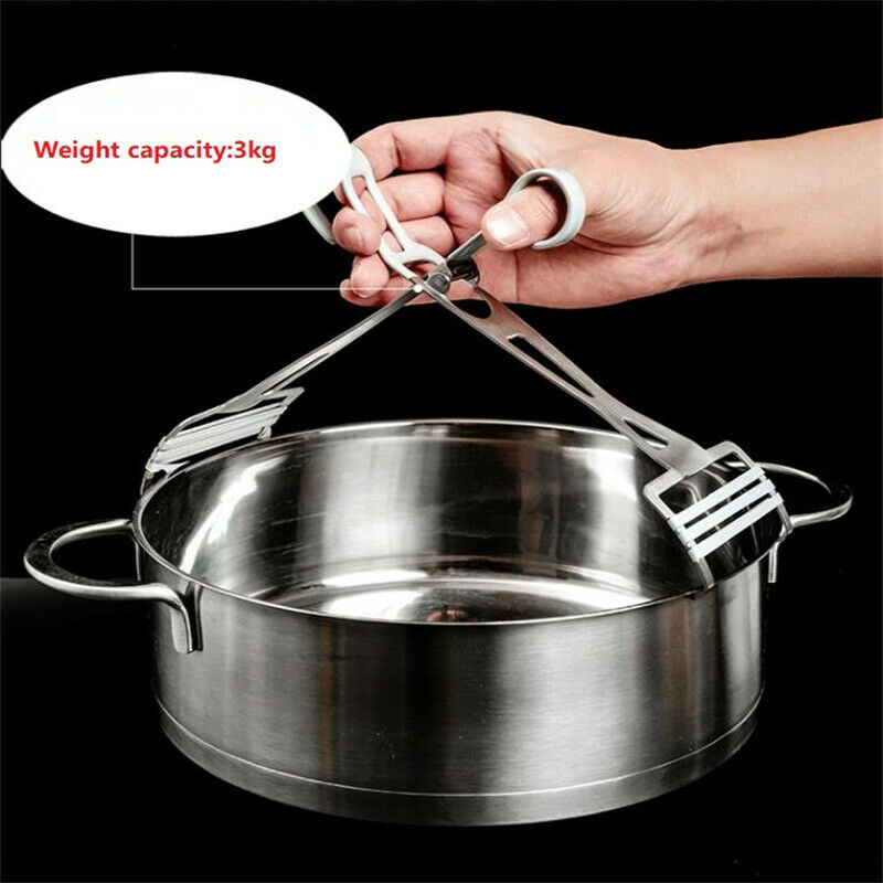 Household Pot Clips Anti-scalding Stainless Steel Bowl Clamp Lifter Dish TonFCA