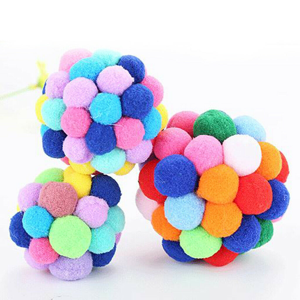 Funny Cat Cat Ball Toys Pet Catch Exercise Bite Chaser for KItten & Dogs S