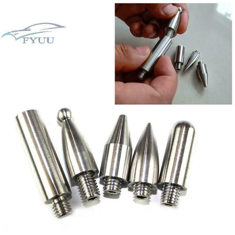 5x Stainless Steel Puller Push Rods Car Replace Head Adapter Dent Removal Repair