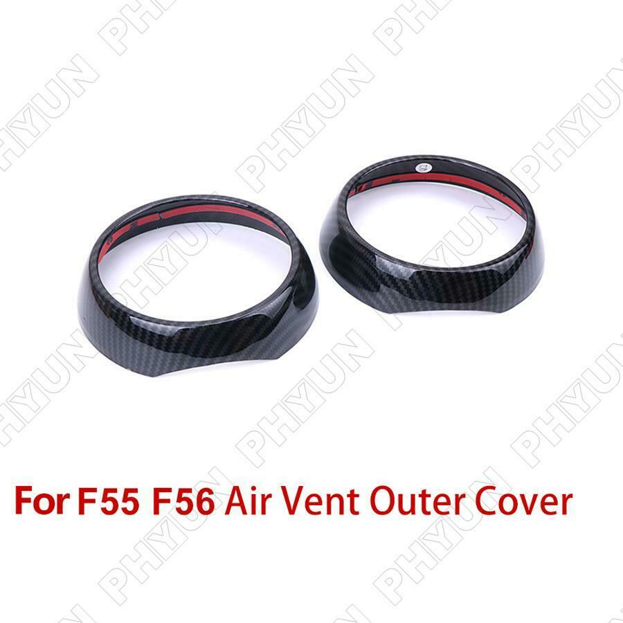 For Mini Cooper F55 F56 F57 One JCW Air Vent Ring Outlet Cover Carbon Fiber Look