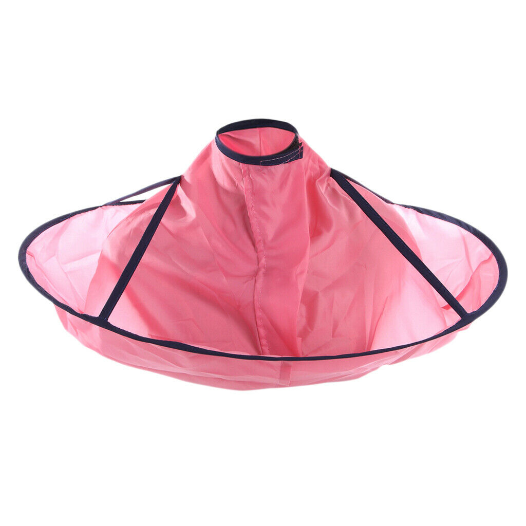 2 Pieces Professional Hair Cutting Cape Hair Catcher Salon Barber Accs Pink