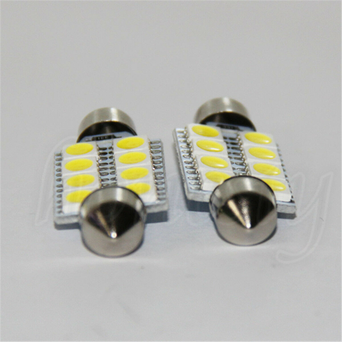 10X 39MM 5050 8SMD Festoon Wedge Dome Auto Car Interior LED Light Bulb White