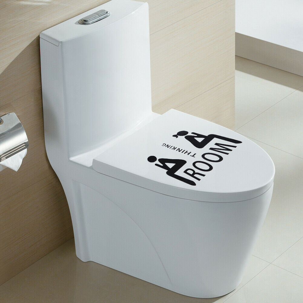 Thinking Room Toilet Paste Wc Door Sign Removable Toilet Wall Stickers @