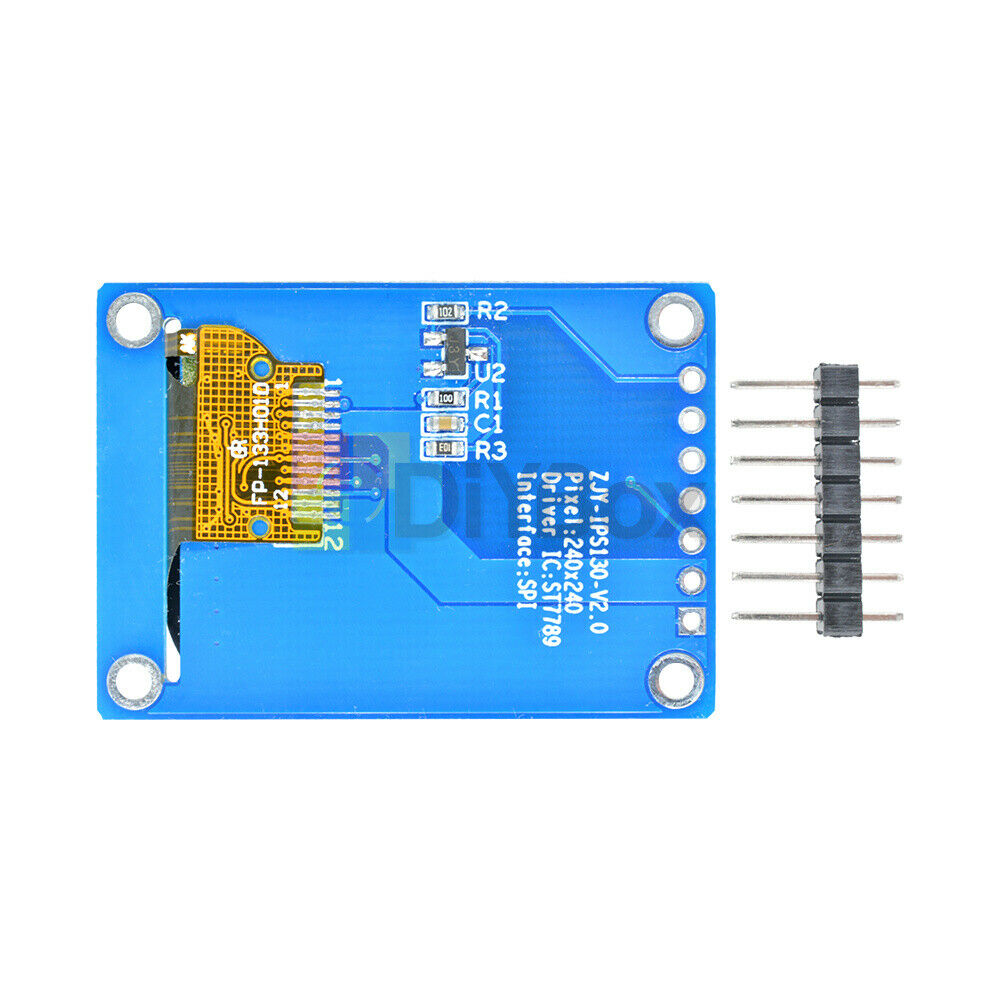 2PCS 1.3'' Inch IPS SPI 3.3V Full Color 240x240 LCD Display ST7789 for Arduino