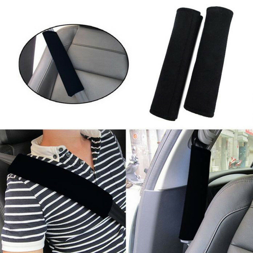 2 Pcs Safety Car Seat Belt Shoulder Pads Cover Cushion Harness Comfortable Pads